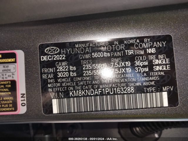 Photo 8 VIN: KM8KNDAF1PU163288 - HYUNDAI IONIQ 5 