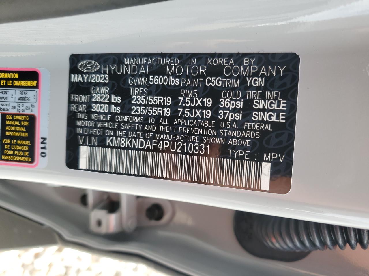 Photo 12 VIN: KM8KNDAF4PU210331 - HYUNDAI IONIQ 