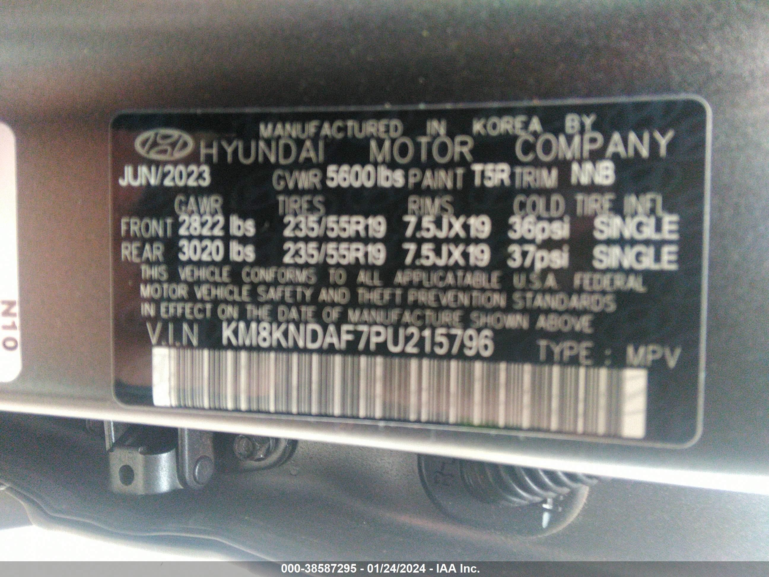 Photo 8 VIN: KM8KNDAF7PU215796 - HYUNDAI IONIQ 5 