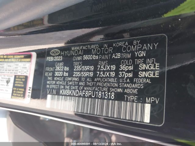 Photo 8 VIN: KM8KNDAF8PU181318 - HYUNDAI IONIQ 5 