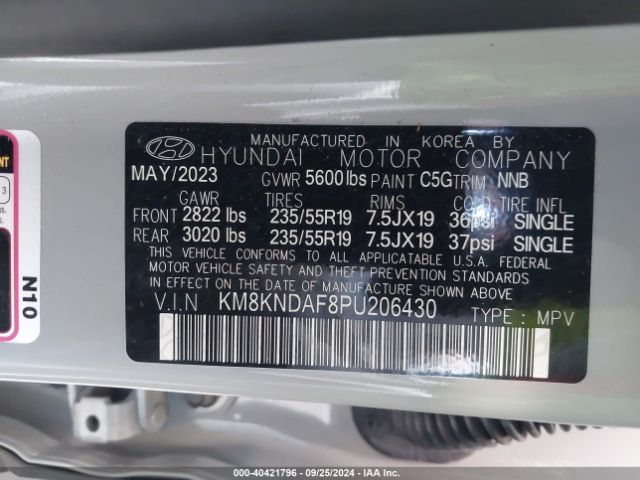 Photo 8 VIN: KM8KNDAF8PU206430 - HYUNDAI IONIQ 5 