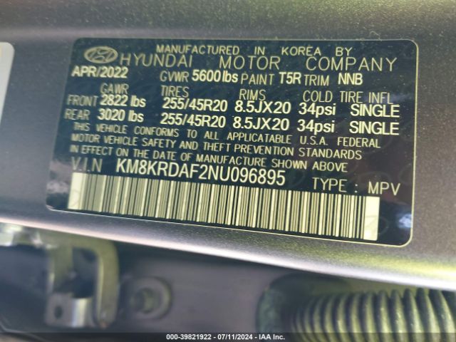 Photo 8 VIN: KM8KRDAF2NU096895 - HYUNDAI IONIQ 5 