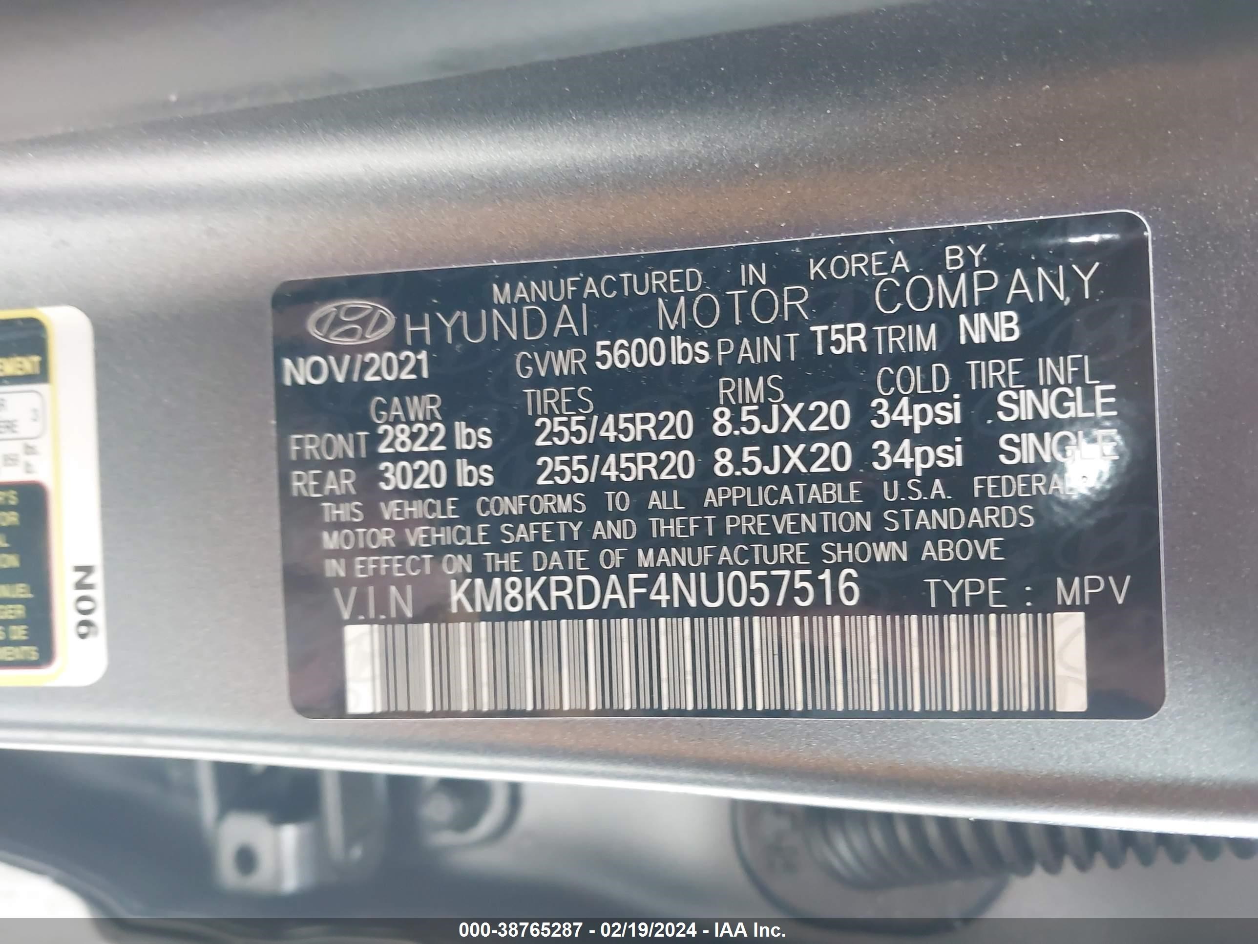 Photo 8 VIN: KM8KRDAF4NU057516 - HYUNDAI IONIQ 5 