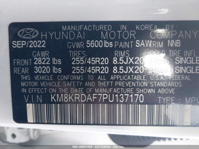 Photo 8 VIN: KM8KRDAF7PU137170 - HYUNDAI IONIQ 5 