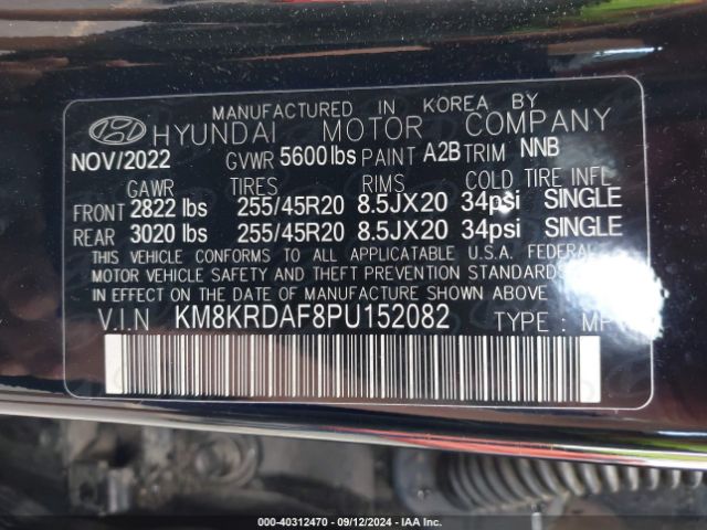 Photo 8 VIN: KM8KRDAF8PU152082 - HYUNDAI IONIQ 5 