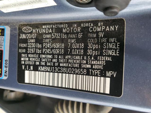 Photo 13 VIN: KM8NU13C38U029658 - HYUNDAI VERACRUZ G 