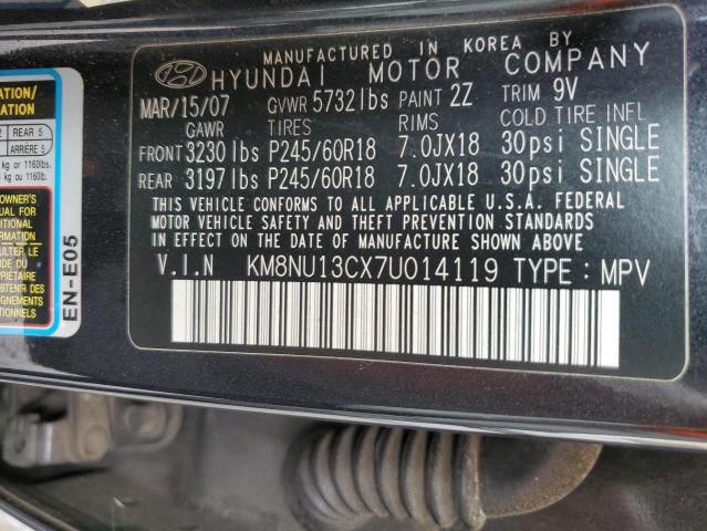 Photo 12 VIN: KM8NU13CX7U014119 - HYUNDAI VERACRUZ G 