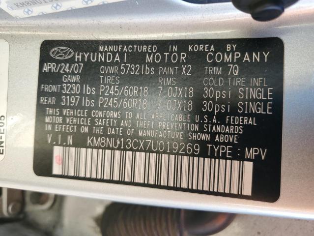 Photo 12 VIN: KM8NU13CX7U019269 - HYUNDAI VERACRUZ G 