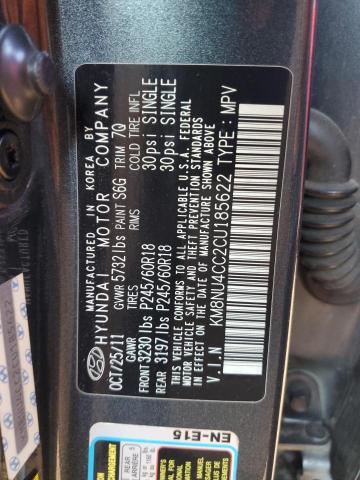 Photo 13 VIN: KM8NU4CC2CU185622 - HYUNDAI VERACRUZ G 