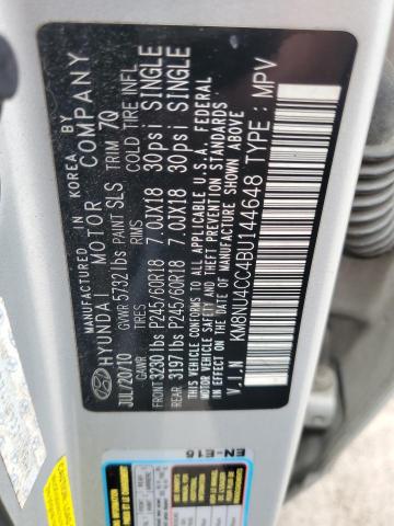 Photo 12 VIN: KM8NU4CC4BU144648 - HYUNDAI VERACRUZ 