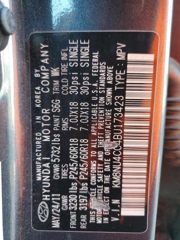 Photo 11 VIN: KM8NU4CC4BU173423 - HYUNDAI VERACRUZ G 