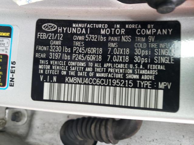 Photo 12 VIN: KM8NU4CC6CU195215 - HYUNDAI VERACRUZ G 