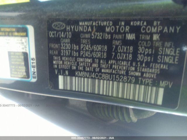 Photo 8 VIN: KM8NU4CC8BU152879 - HYUNDAI VERACRUZ 