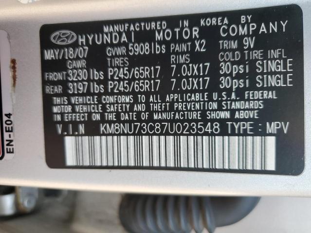 Photo 11 VIN: KM8NU73C87U023548 - HYUNDAI VERACRUZ G 