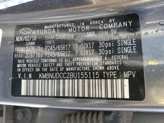 Photo 12 VIN: KM8NUDCC2BU155115 - HYUNDAI VERACRUZ 