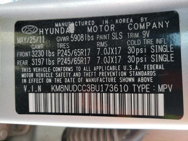 Photo 9 VIN: KM8NUDCC3BU173610 - HYUNDAI VERACRUZ G 