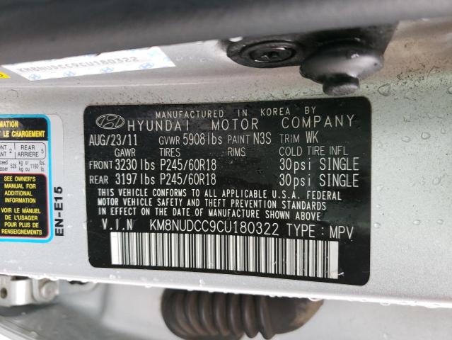 Photo 9 VIN: KM8NUDCC9CU180322 - HYUNDAI VERACRUZ G 