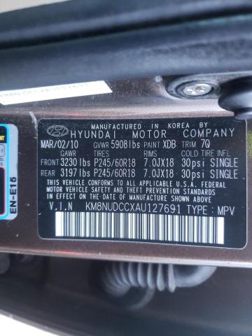 Photo 9 VIN: KM8NUDCCXAU127691 - HYUNDAI VERACRUZ G 