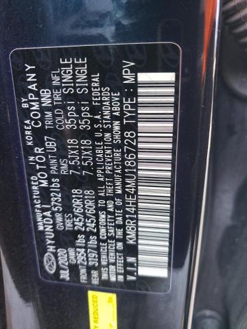 Photo 12 VIN: KM8R14HE4MU186728 - HYUNDAI PALISADE 