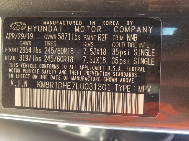 Photo 9 VIN: KM8R1DHE7LU031301 - HYUNDAI PALISADE S 