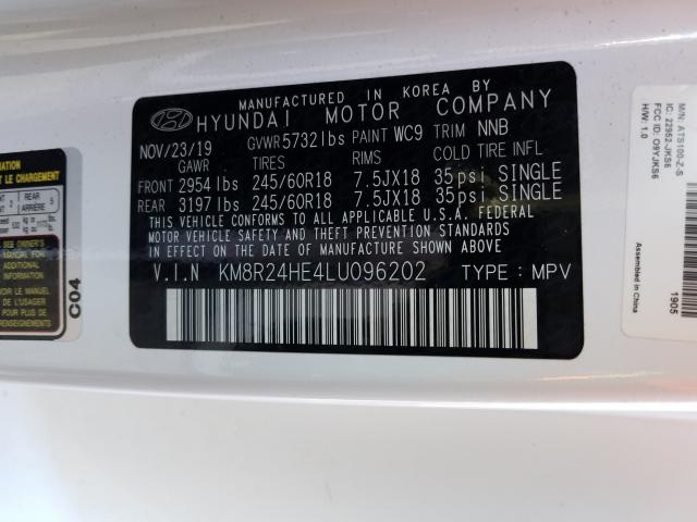 Photo 9 VIN: KM8R24HE4LU096202 - HYUNDAI PALISADE S 