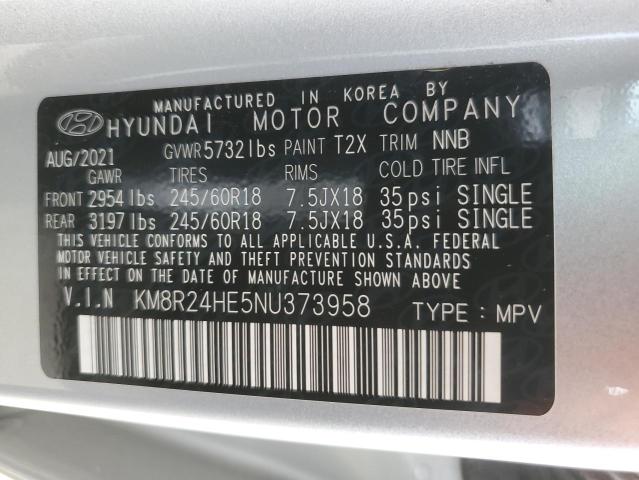 Photo 12 VIN: KM8R24HE5NU373958 - HYUNDAI PALISADE S 