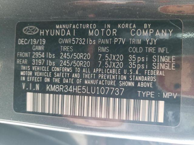 Photo 9 VIN: KM8R34HE5LU107737 - HYUNDAI PALISADE S 