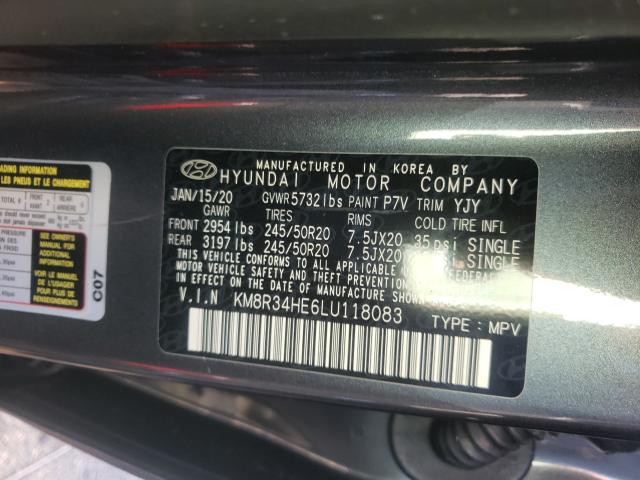 Photo 9 VIN: KM8R34HE6LU118083 - HYUNDAI PALISADE S 