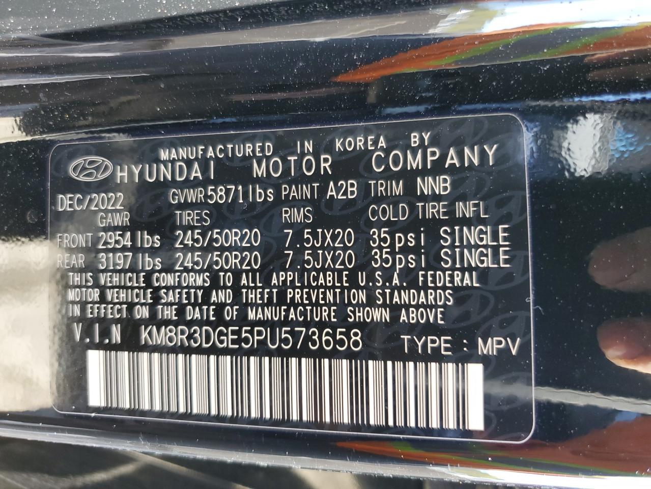 Photo 13 VIN: KM8R3DGE5PU573658 - HYUNDAI NULL 