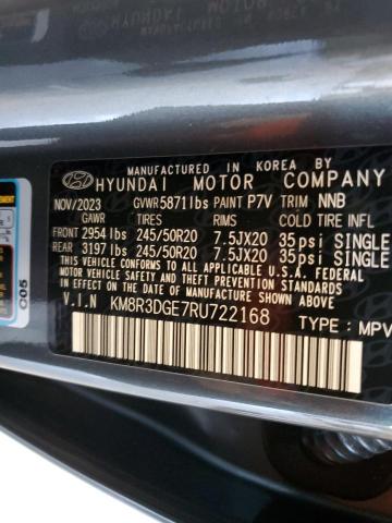 Photo 12 VIN: KM8R3DGE7RU722168 - HYUNDAI PALISADE X 