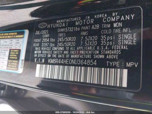 Photo 8 VIN: KM8R44HE0NU364854 - HYUNDAI PALISADE 