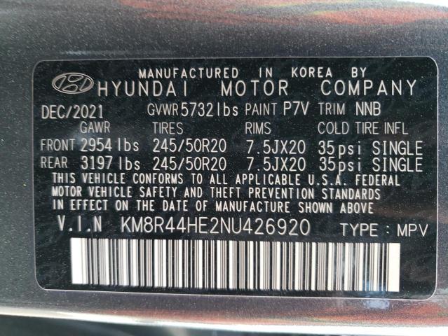 Photo 12 VIN: KM8R44HE2NU426920 - HYUNDAI PALISADE S 