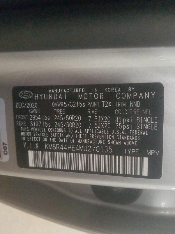 Photo 9 VIN: KM8R44HE4MU270135 - HYUNDAI PALISADE 