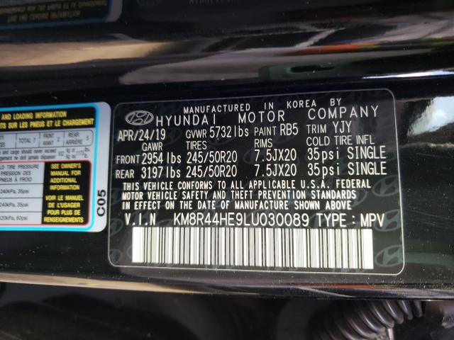 Photo 9 VIN: KM8R44HE9LU030089 - HYUNDAI PALISADE S 