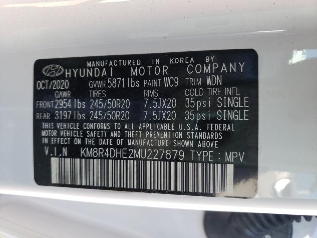 Photo 9 VIN: KM8R4DHE2MU227879 - HYUNDAI PALISADE S 