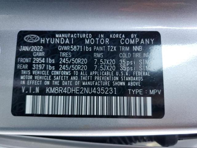 Photo 9 VIN: KM8R4DHE2NU435231 - HYUNDAI PALISADE S 