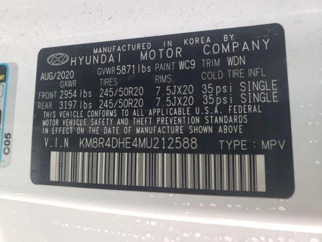 Photo 13 VIN: KM8R4DHE4MU212588 - HYUNDAI PALISADE S 