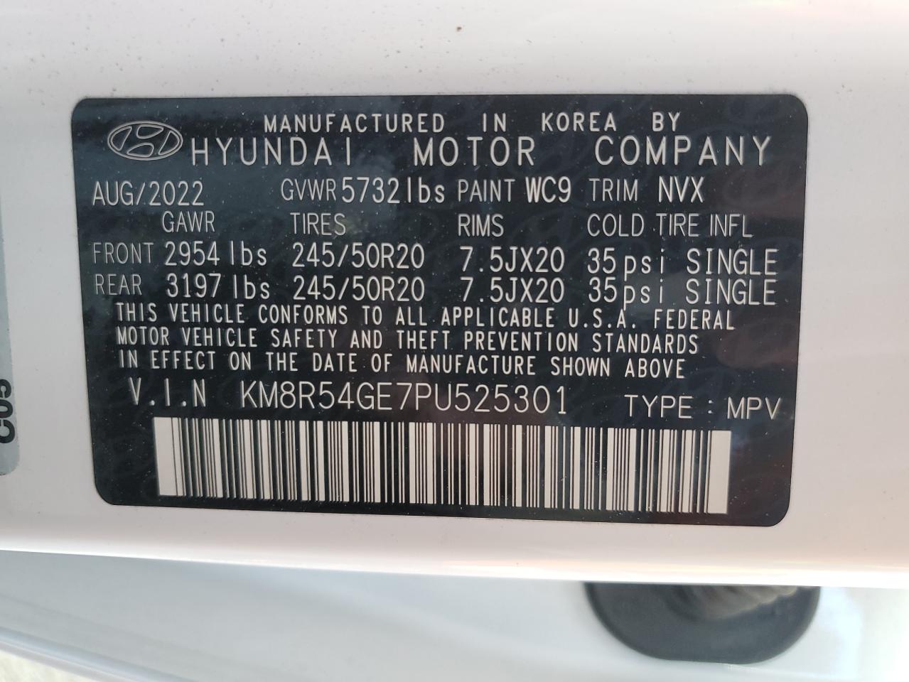 Photo 11 VIN: KM8R54GE7PU525301 - HYUNDAI PALISADE 