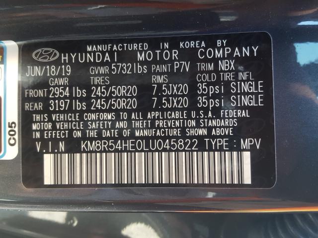 Photo 9 VIN: KM8R54HE0LU045822 - HYUNDAI PALISADE L 