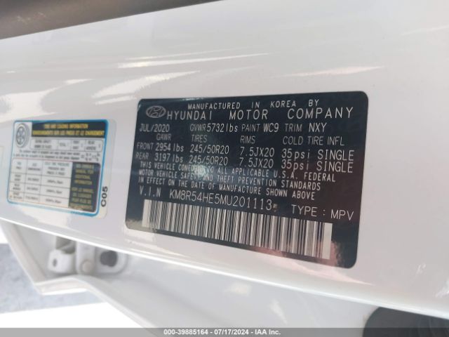 Photo 8 VIN: KM8R54HE5MU201113 - HYUNDAI PALISADE 