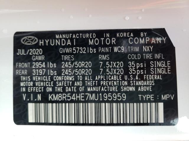 Photo 9 VIN: KM8R54HE7MU195959 - HYUNDAI PALISADE L 