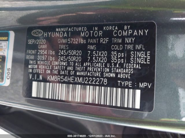 Photo 8 VIN: KM8R54HEXMU222278 - HYUNDAI PALISADE 