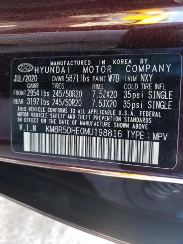 Photo 9 VIN: KM8R5DHE0MU198816 - HYUNDAI PALISADE L 