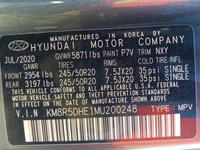 Photo 9 VIN: KM8R5DHE1MU200248 - HYUNDAI PALISADE L 