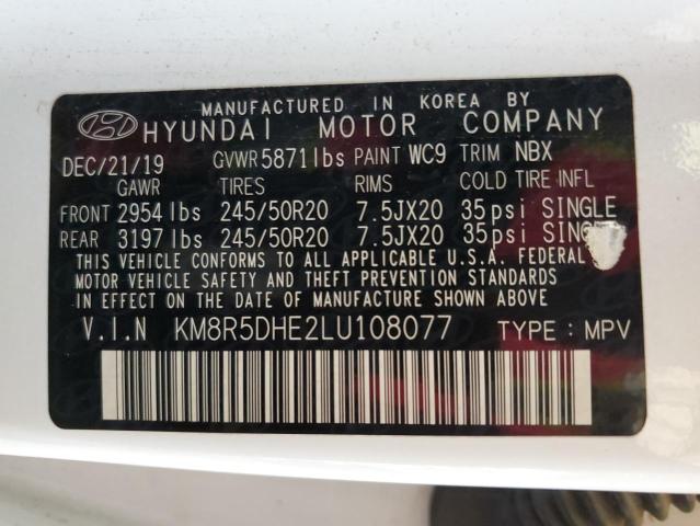 Photo 12 VIN: KM8R5DHE2LU108077 - HYUNDAI PALISADE L 