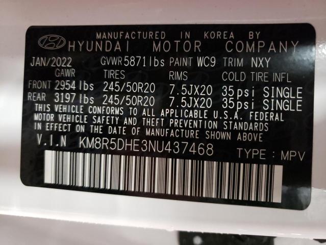 Photo 12 VIN: KM8R5DHE3NU437468 - HYUNDAI PALISADE L 