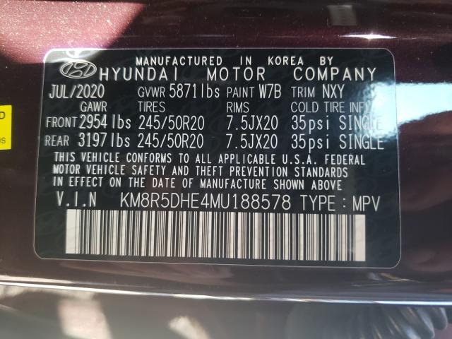 Photo 9 VIN: KM8R5DHE4MU188578 - HYUNDAI PALISADE L 