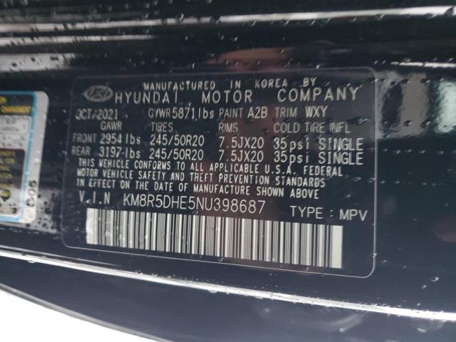 Photo 12 VIN: KM8R5DHE5NU398687 - HYUNDAI PALISADE L 