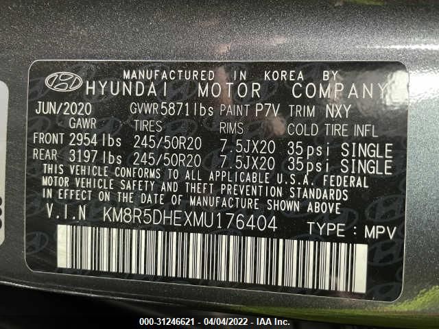 Photo 8 VIN: KM8R5DHEXMU176404 - HYUNDAI PALISADE 