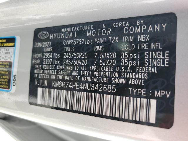 Photo 12 VIN: KM8R74HE4NU342685 - HYUNDAI PALISADE C 